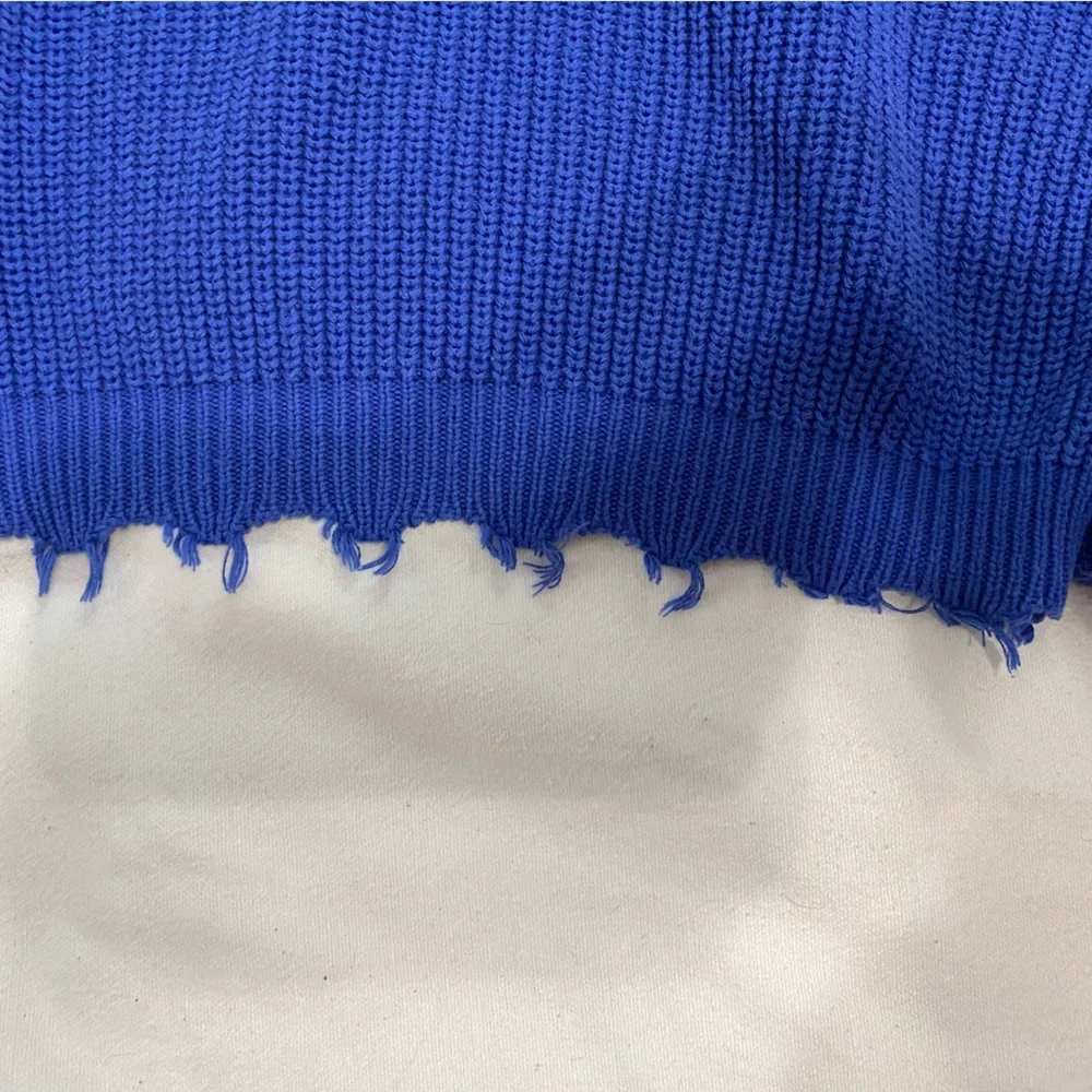 Royal Blue Knit Sweater - Picture 2 of 6